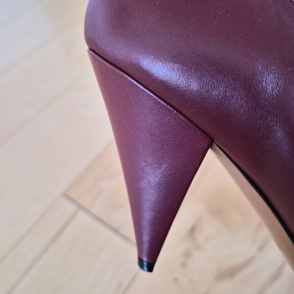 Celine Burgundy Pumps Sz 40 - Picture 9 of 10